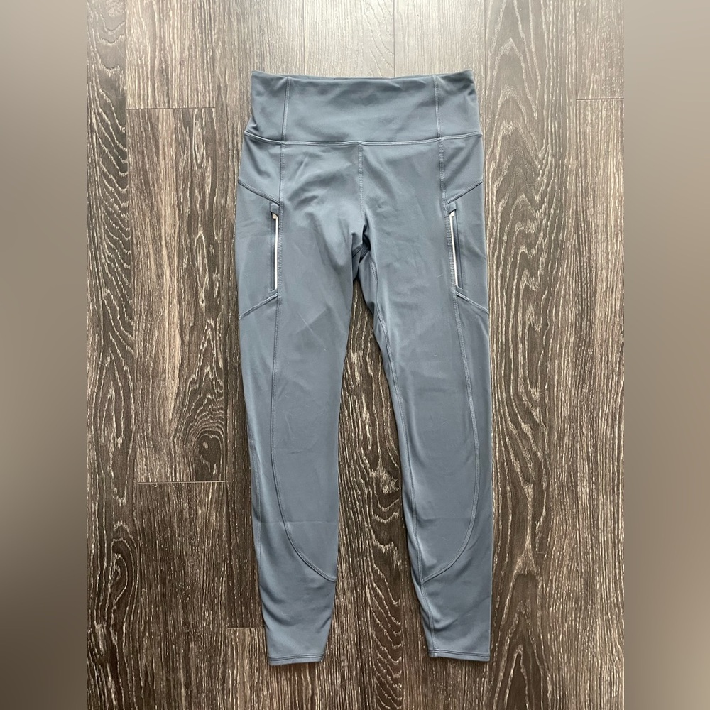 Athleta Granite Blue Rainier Tights Medium Tall